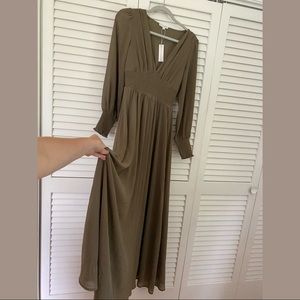Baltic born Olivia Maxi Dress in size small- Olive